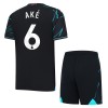 Camisolas Manchester City Ake 6 Criança 3º Equipamento 2023-24 Manga Curta
